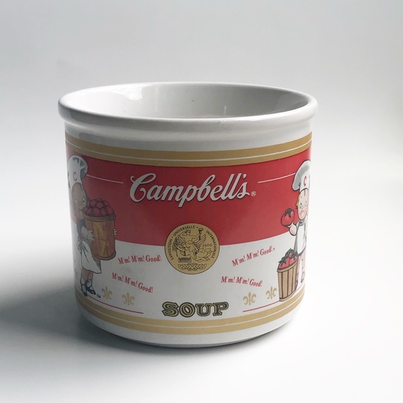 Campbell's Soup Chefs Over Decades 1910-1940 Ceramic Wide Mouth VTG Cup Mug EUC - Picture 3 of 16